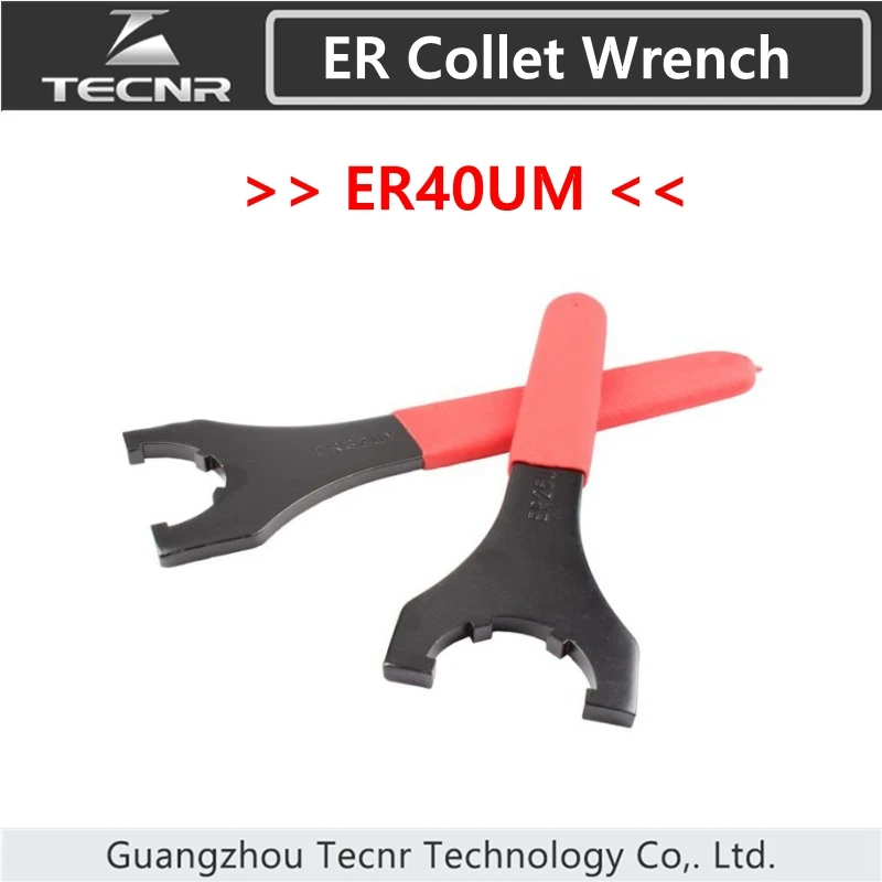 ER40UM Collet Wrench ER40 UM Black High Carbon Steel with Skidproof Cover