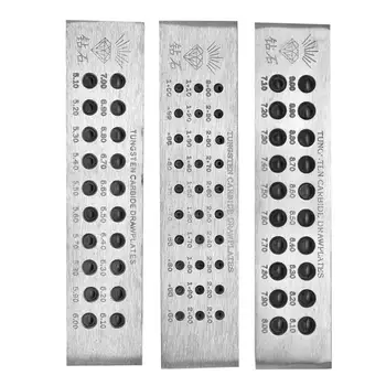 

Quality Semicircle Holes Jewelry Wire Drawing Board Metal Drawplate hard and durable Jewelry Making Tools Accessory for Jewelers