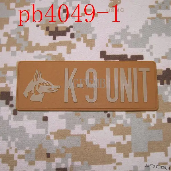 K-9 блок K9 собачья лапа боевой дух тактических военных 3D ПВХ патч