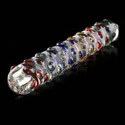 Большой стеклянный фаллоимитатор Pyrex женский прозрачный кристалл пенис, секс игрушки Анальная пробка для женщины с подарочной коробке