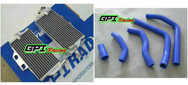 

FOR Honda CR125 CR125R CR 125R 05 06 07 2005 2007 2006 aluminium radiator + hose BLUE HOSE