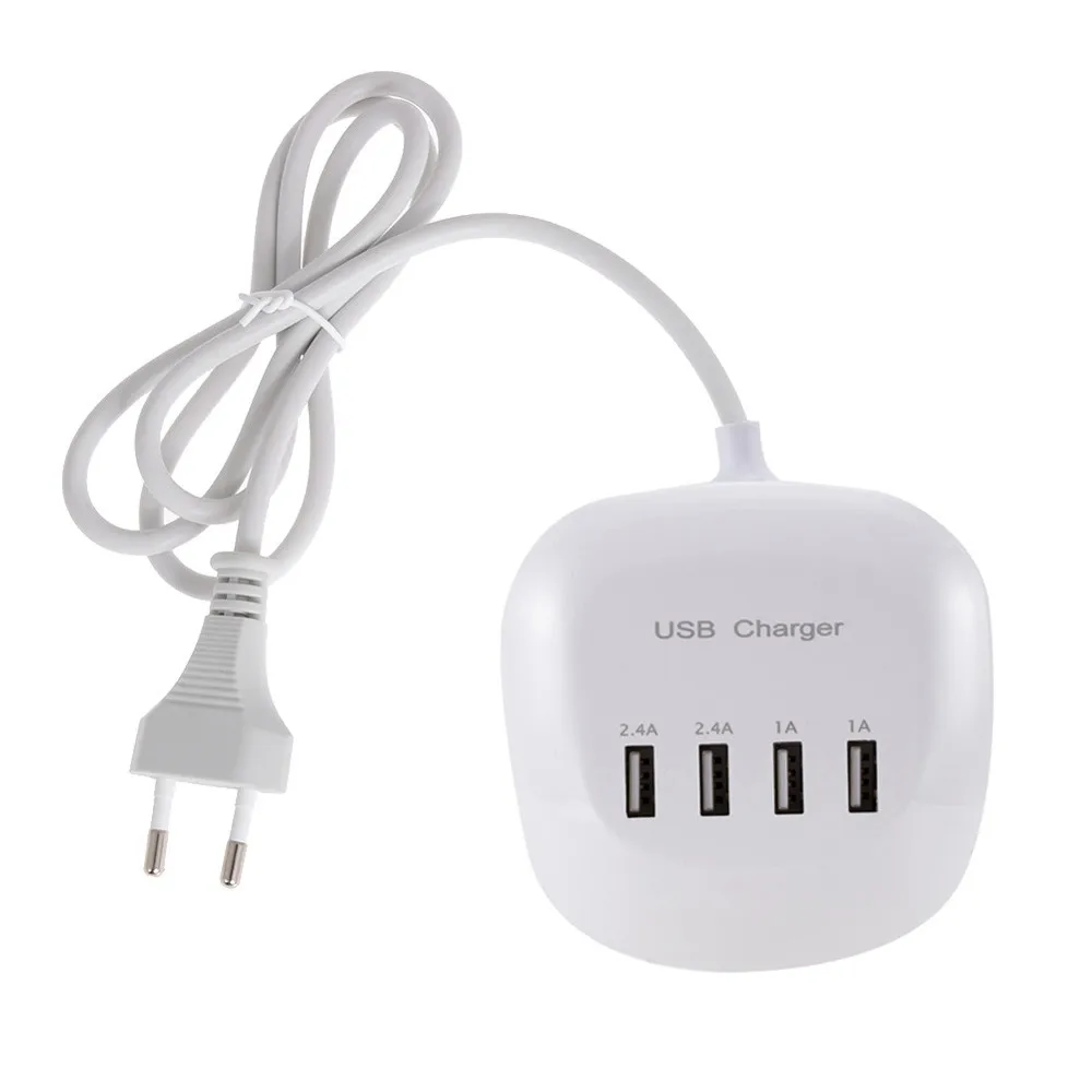 EPULA 4 порта 3.4A 77 Вт USB настольное быстрое зарядное устройство Быстрая зарядка