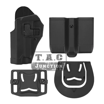 

Tactical CQC Serpa Quick Left Hand Paddle Belt Loop Pistol Gun Holster w/ Magazine Pouch Mag Case for Sig Sauer P226 P229