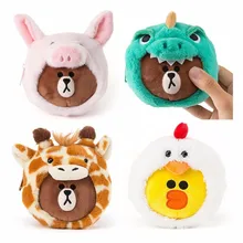 Kawaii мультфильм Плюшевый мини ID карты держатель карты пакет автобус Кошелек для монет, карт ключ кошелек подарки на день рождения для детей друзей