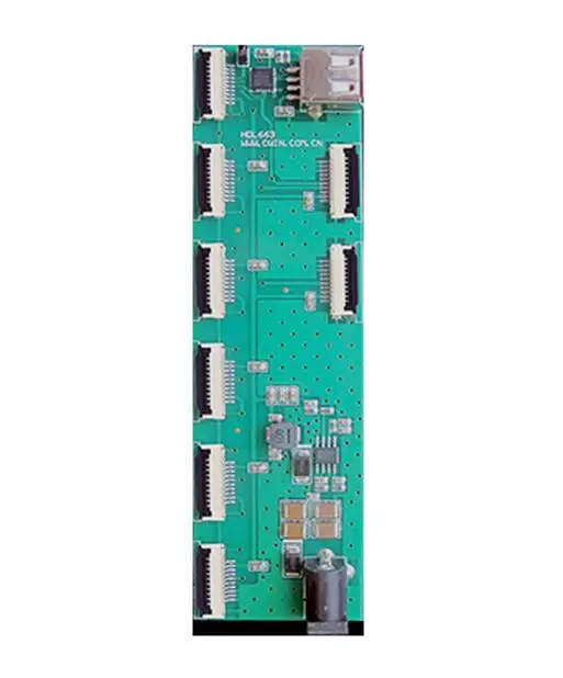 

HDL663 8 way in parallel USB to 10Pin_1.0 FCC Diwen screen debugging interface adapter board