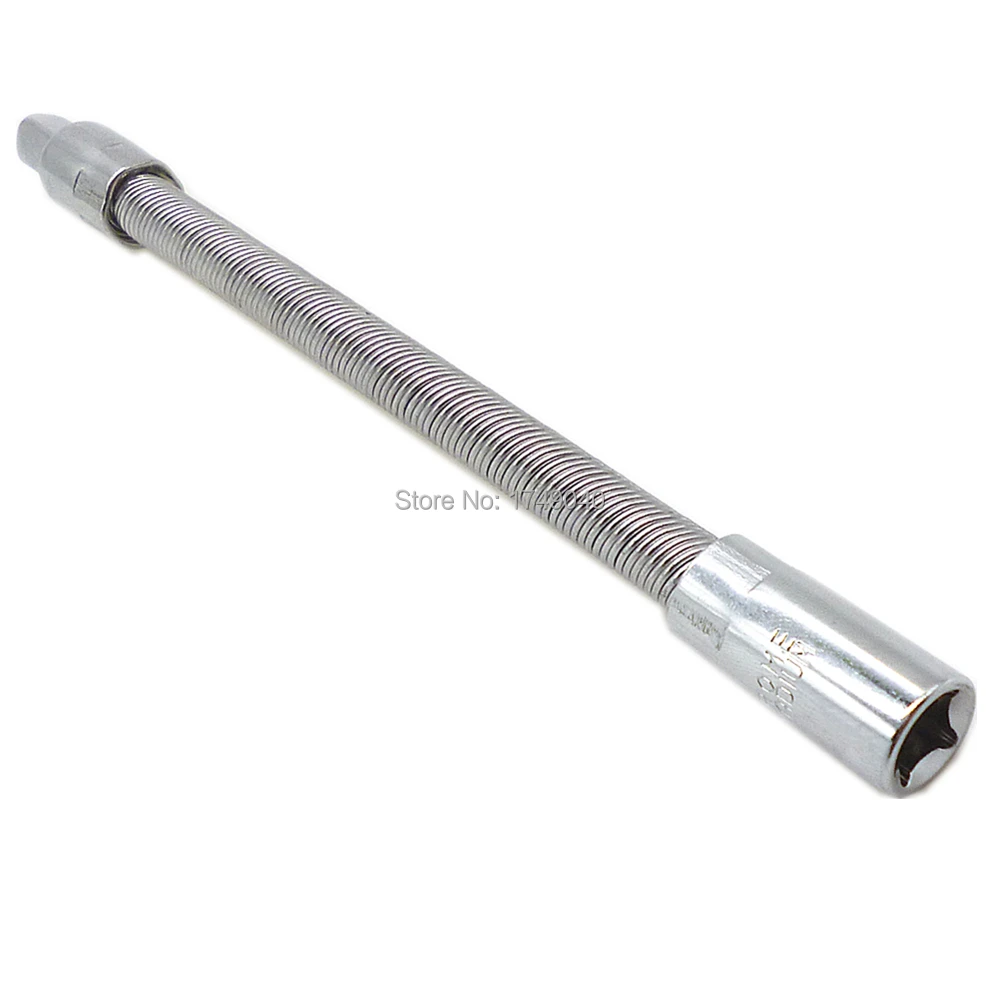 Flexible Extension Bars 1/4&quot Drive 150mm Long Socket Ratchet Mechanic Tool Wrenches Flex Spring | Инструменты