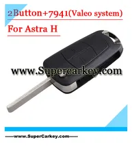 Envío gratis (1 unids) 2 Botón Del Tirón la Llave Alejada 433 MHZ Para Opel Astra Con PCF7941 Chip