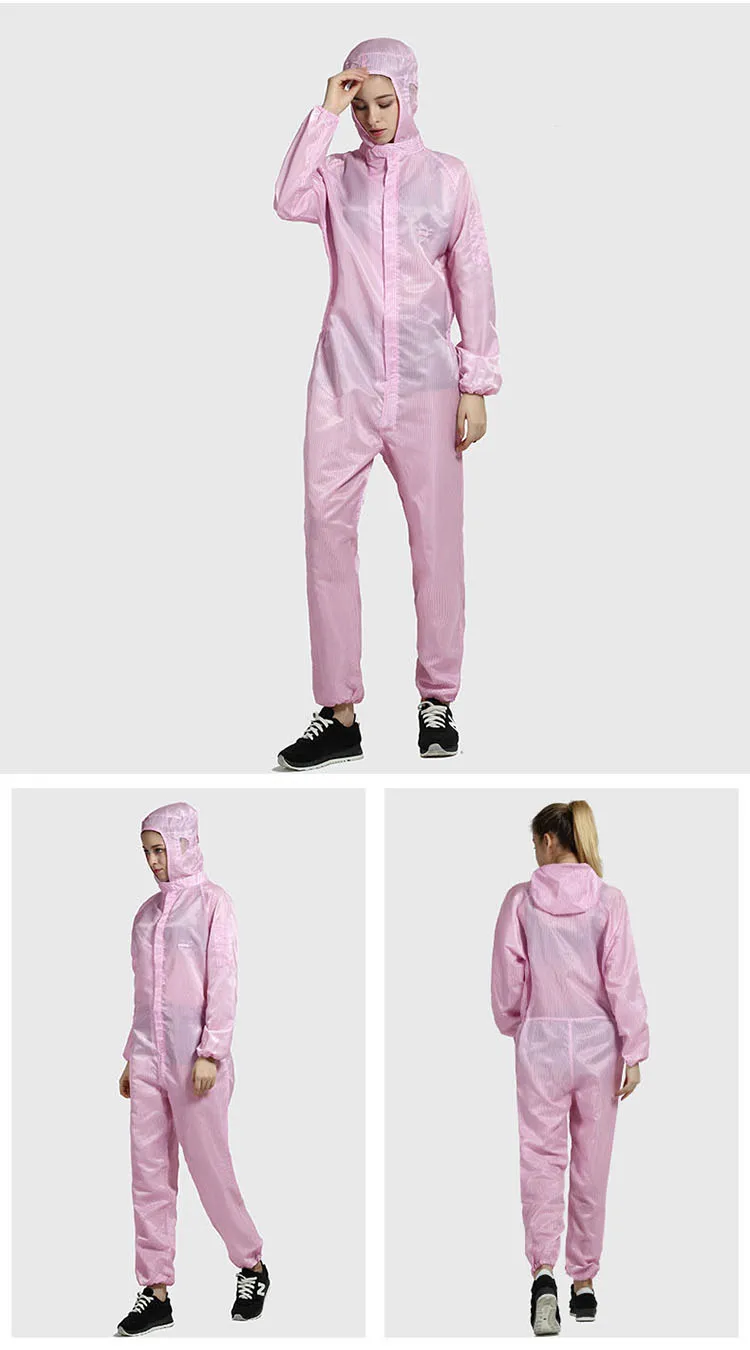 Men women Anti-static Clothing Hooded Dust-proof Coveralls Cleanroom Garments Factory Clean Food Paint Work Protective Clothing (21)