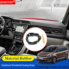 Автостайлинг анти-звуконепроницаемые не пропускающие шума Пылезащитная Приборная панель автомобиля Лобовое стекло уплотнительные полосы аксессуары для Volkswagen Touran 2011