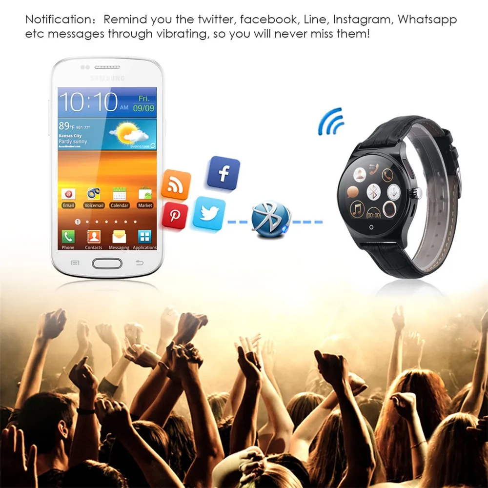 Hot RWATCH R11 Smart Watch Infrared Remote Controller Heart Rate Calls SMS Sedentary Reminder BT Music Pedometer for Android IOS20
