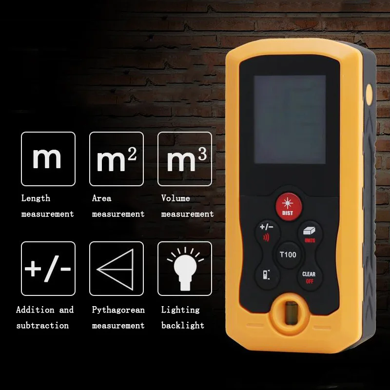 

Laser Rangefinder 40m 70m 100m rangefinder infrared measuring instrument electronic rule instrument equipment ruler test tool