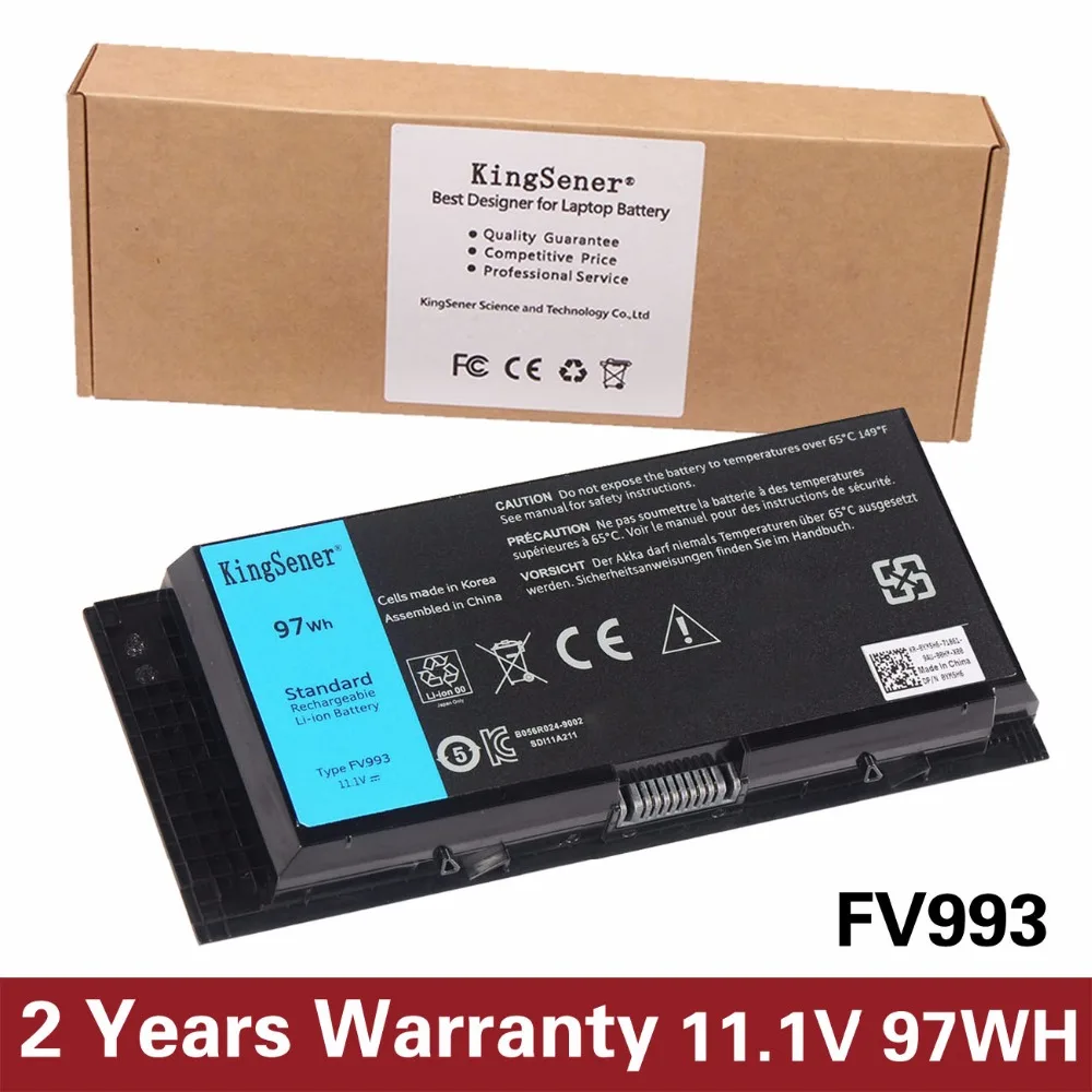 KingSener Korea Cell FV993 Battery For DELL Precision 