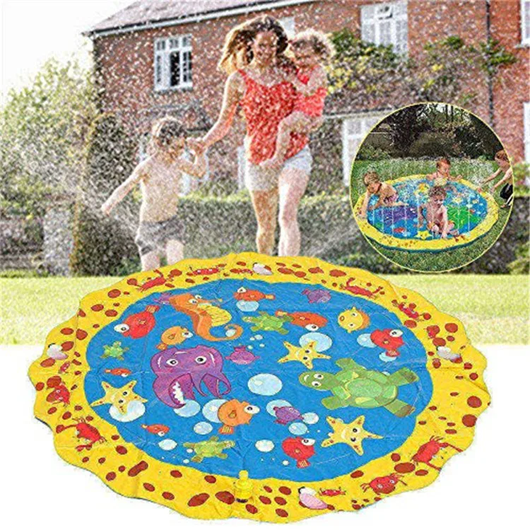 1Pcs Funny Outdoor Toys for Children Beach Water Spray Pad Inflatable Water Spraying Cushion Baby Bath Toys