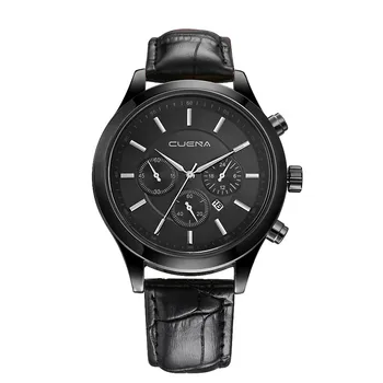 

2019 New Men's Watch Leather Military Alloy montres hommes Analog Quartz Wrist Watch Business Date Watches relogio masculino