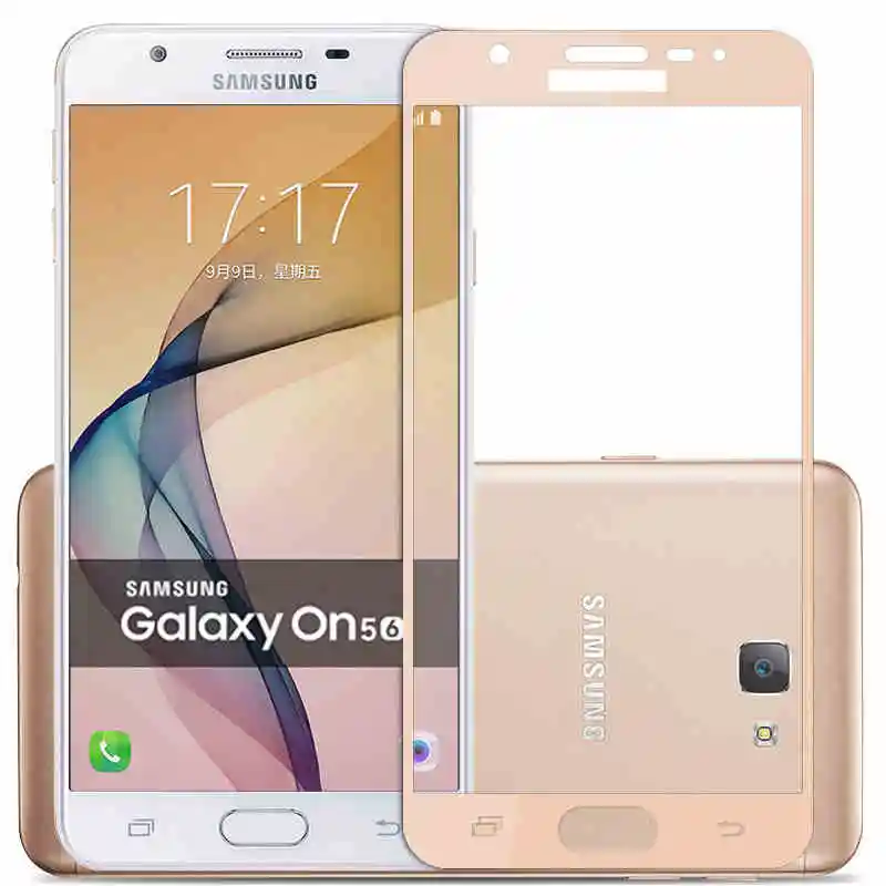 

For Samsung Galaxy J5 Prime Tempered Glass Front Full Cover Screen Protector Slim Armor Film For Samsung Galaxy On5 2016