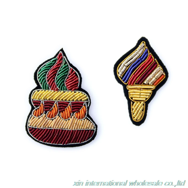 

Metal silk handmade embroidery rozet Sweet canister badges acrylic Interesting cartoon gremio Fashion pin badge