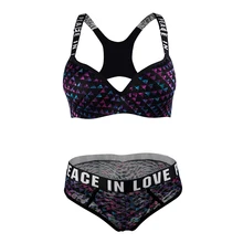 CINOON Womens underwear boxers Bra Set comfortable Vest Fitness intimates Seamless Sexy Women Stretch Briefs lounge underwear