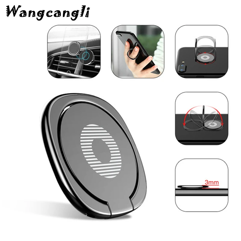 

Wangcangli Metal Finger Ring Holder Stand Spin 360 Degree Finger Ring Holder For iPhone 7 8 X sansumg redmi Universal Stand