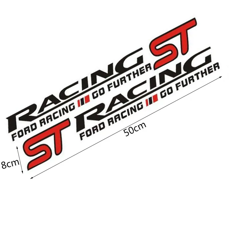 1 пара виниловых наклеек ST RACING Car Styling линия талии дверь рестайлинг автомобиля 50*8