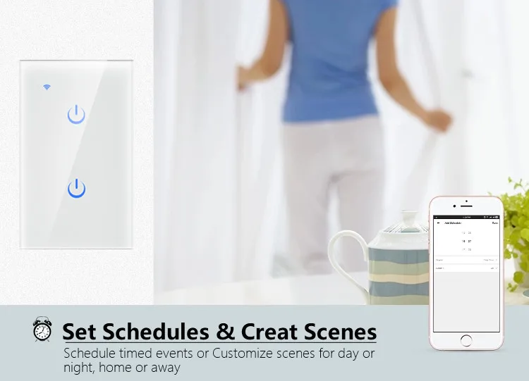 Tuya Smart Life App Smart Wifi переключатель световая настенная панель Переключатель Беспроводной ЕС Великобритания США работает с Alexa Google Home Mini IFTTT