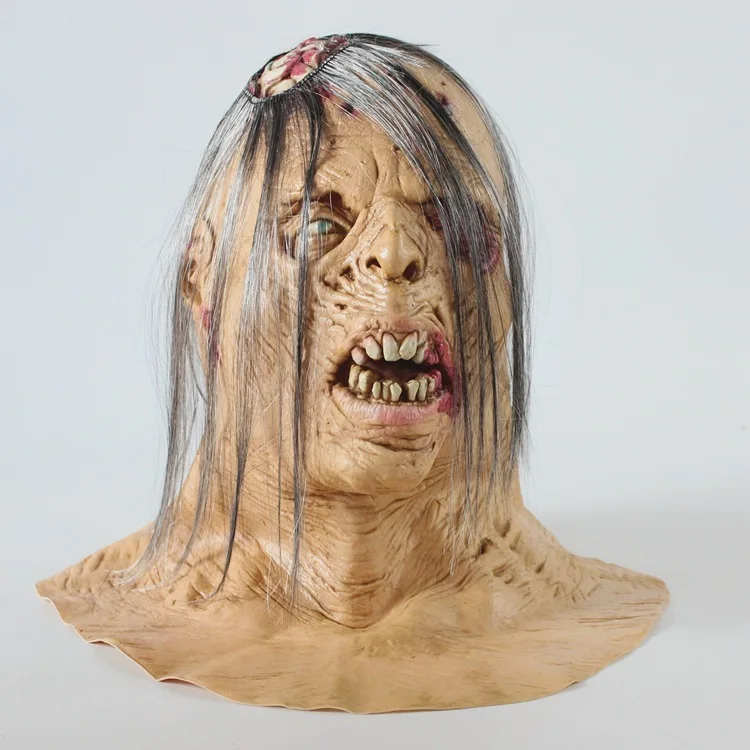 Кигуруми принадлежности на хеллоуин для косплея террор Полная Голова Латекс страшные мозги вечерние маска зомби маска ужасов шлем монстра
