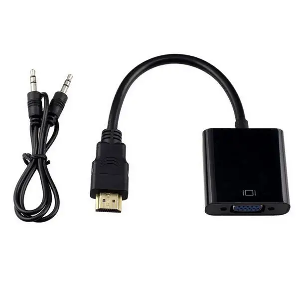 HDMI-Male-to-VGA-Female-HDMI-to-VGA-Video-Audio-Converter-Adapter-Cables-HDMI-to-VGA (2)