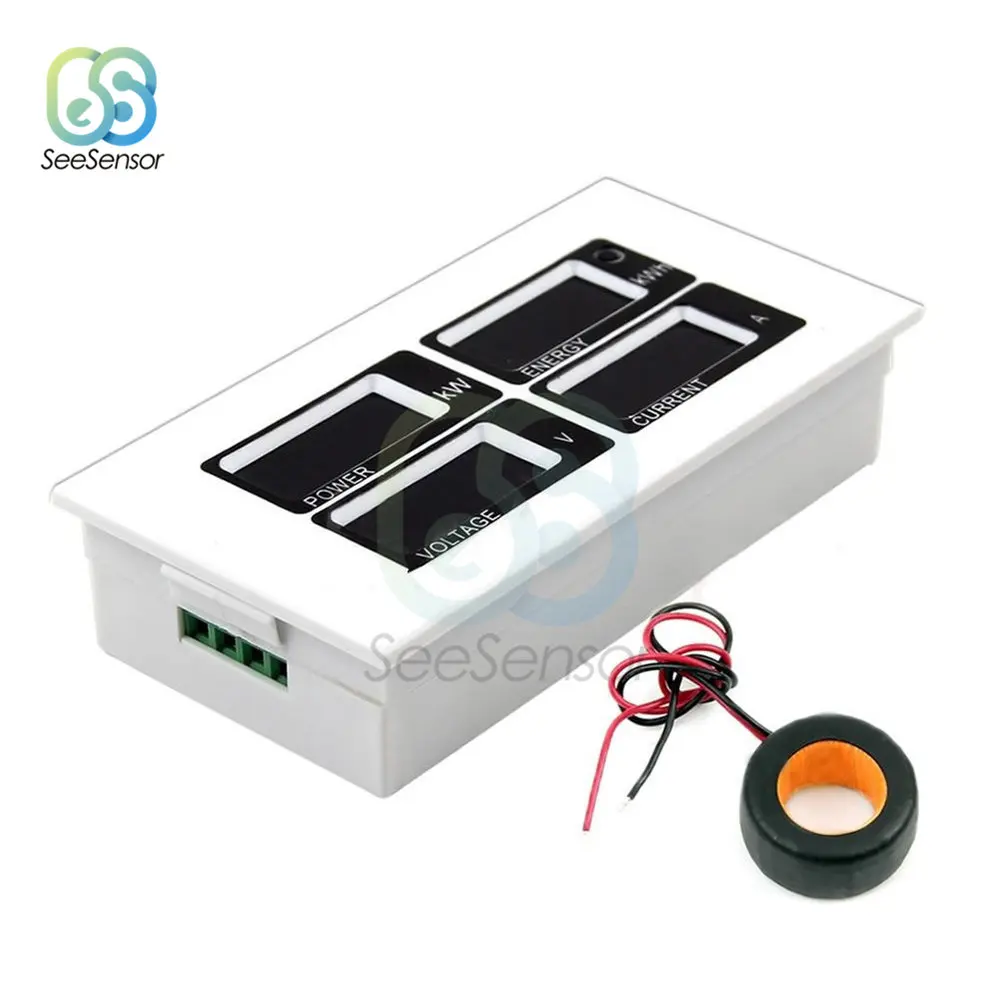 

AC 110V 220V Digital Voltmeter Ammeter LED Panel Amp Volt Meter Dector Tester 220V 100A Voltage Current Watt Energy Meter
