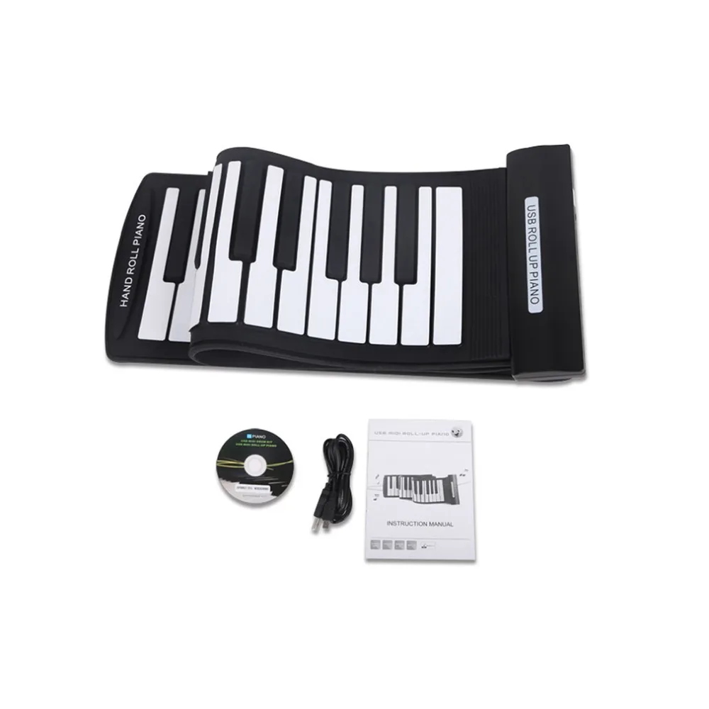 

2016 New 61 Keys USB Silicone Hand Rolled Digital Piano Musical Instrument Kids Toy