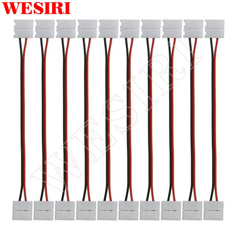 10-100 шт. 2pin 3pin 4pin 5pin 8 мм/10 мм/12 мм светодиодный PCB разъем адаптера для 3528 5050 WS2811 WS2812B APA102 WS2801 Светодиодные ленты