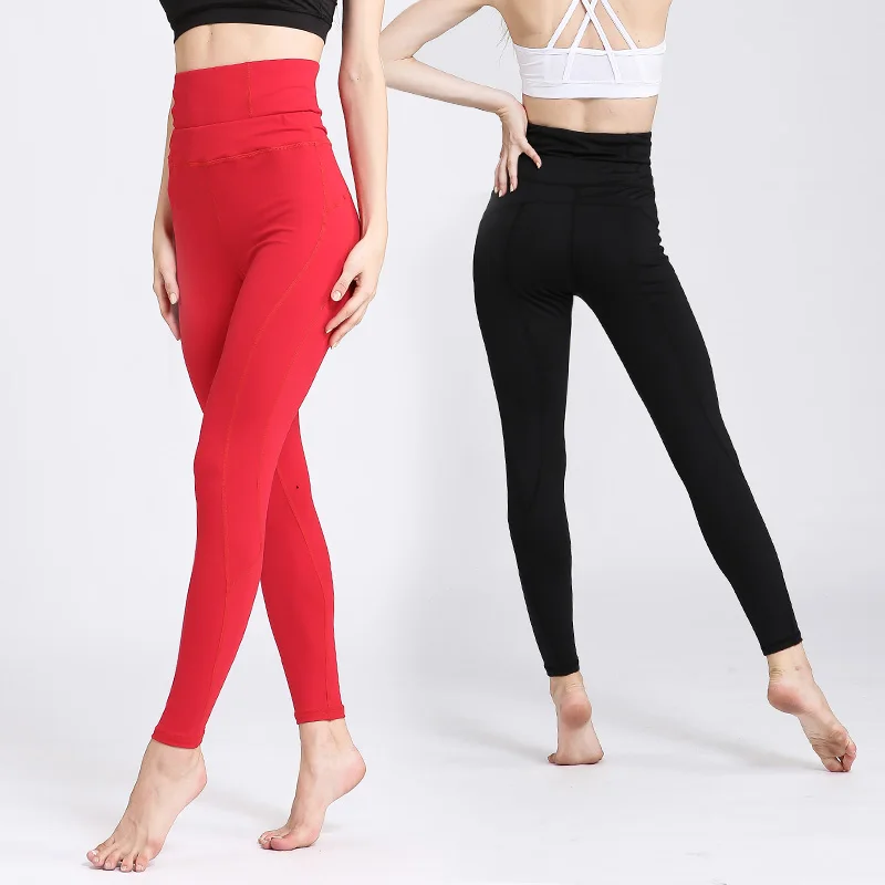 

High Waist Elastic Women Yoga Pants Ladies Gym Fitness Clothing Running Pants Sport Athletic Leggings Plus Size Workout Tights