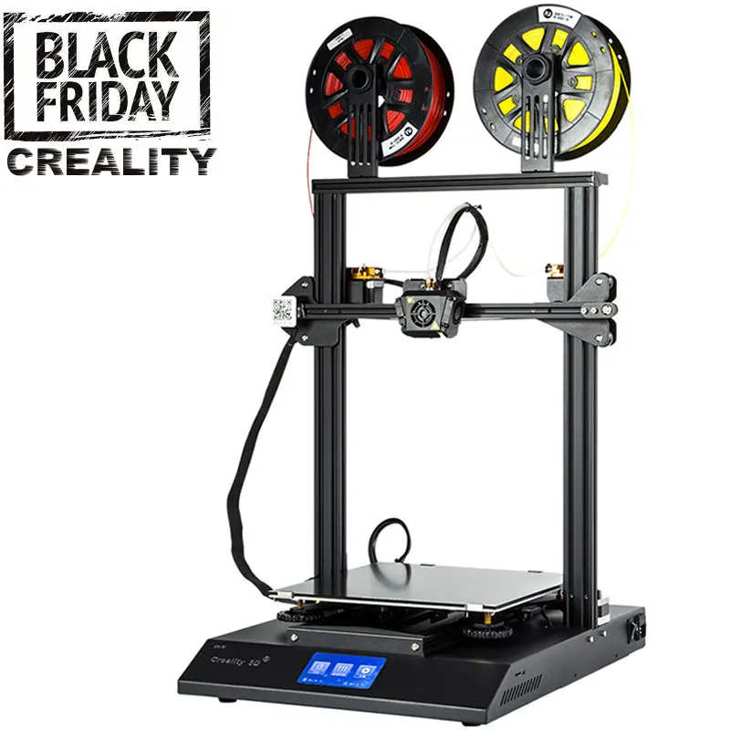 

Hot CREALITY CR-X 3D Printer Resume Printing Dual-color DIY KIT Touch Screen Dual Fan Cool+2KG filament