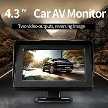 4.3 inch Foldable Car Monitor TFT LCD Display Cameras Reverse Camera Parking System for Car Rearview Monitors NTSC PAL