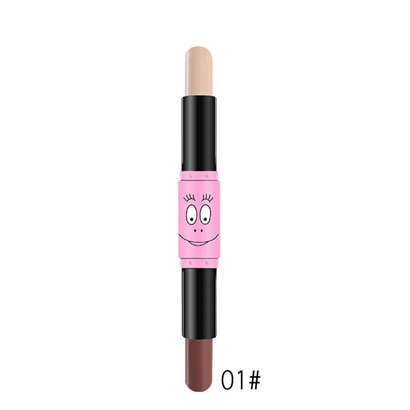 3CE EUNHYE HOUSE 2 In 1 Contour Stick Double-ended Bronzer Contouring Highlighter Concealer 3D Face Pincel Full Cover Maquiagem - Цвет: 01