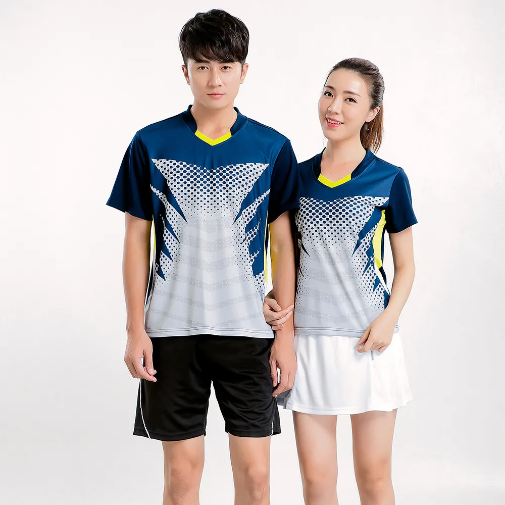 Free Custom Badminton Sets  Tennis Jerseys Male Female  Tennis Clothes Table Tennis Clothes  Sports 