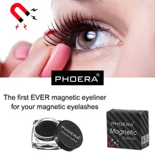 PHOERA Горячая 3 мл Черная Магнитная подводка для глаз гель для Магнитные Ресницы Водостойкая Подводка для глаз паста Стойкая подводка для глаз штамп TSLM1
