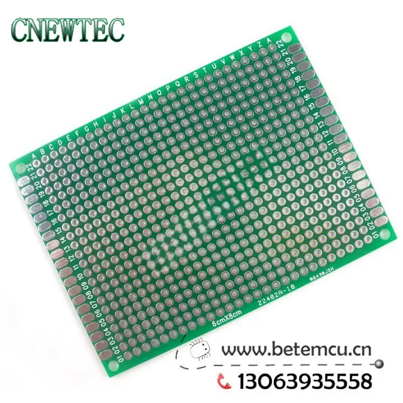 

1pcs 6x8 cm PROTOTYPE PCB 2 layer 6x8 panel Universal Board