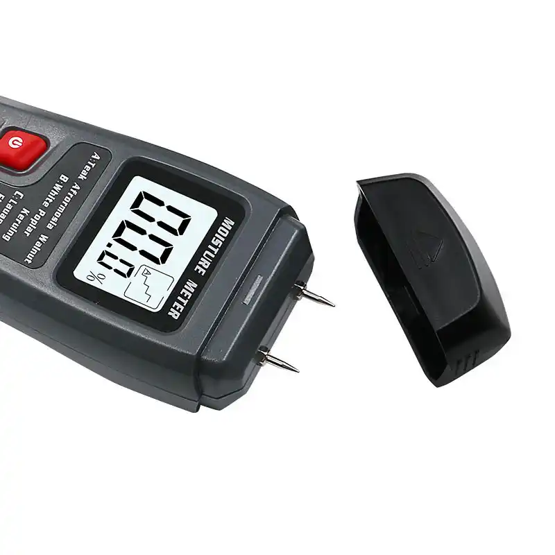 Newgrees Digital de madera Medidor de humedad Medidor de humedad relativa H/Ã/ºmedo del probador del detector de 4 pines del LCD