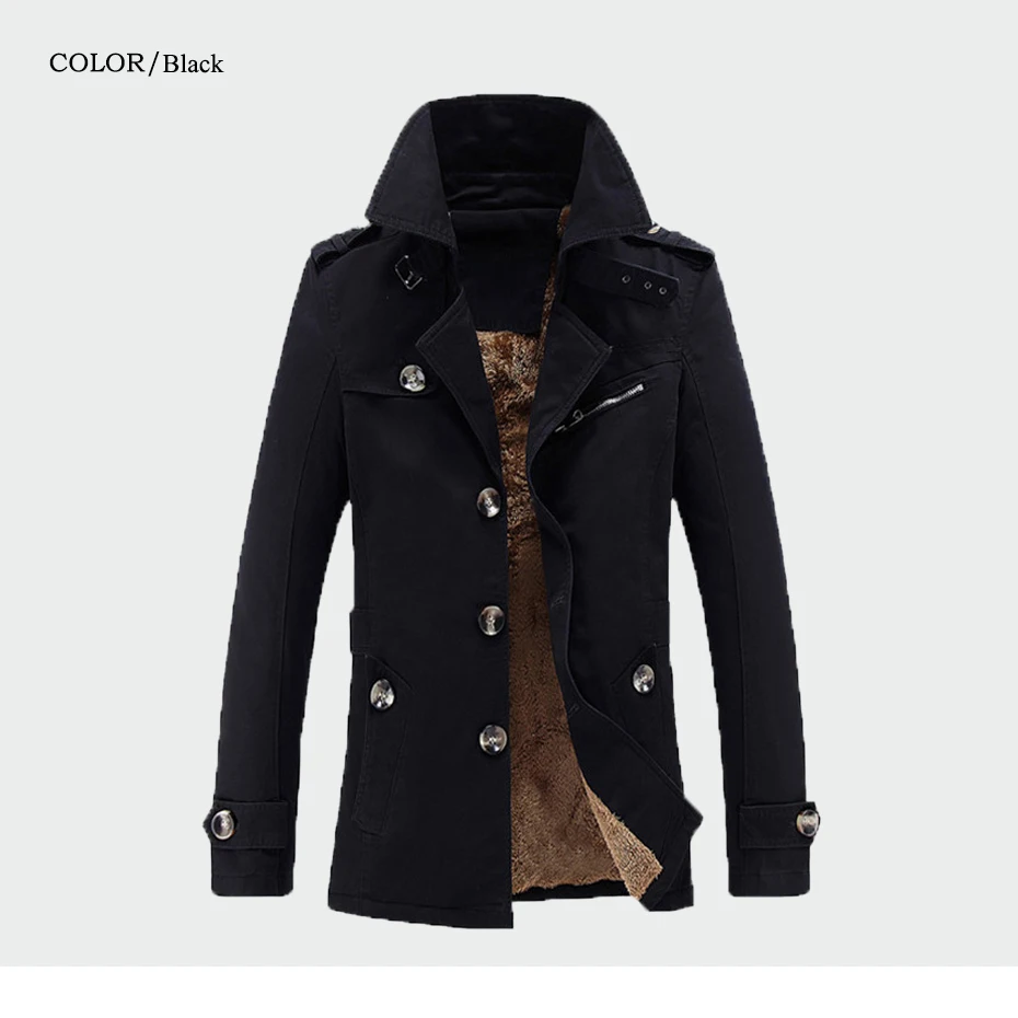 Зимнее Мужское пальто Модные флисовые толстые теплые шерстяные пальто осеннее пальто мужские шерстяные куртки из смешанной ткани мужская брендовая одежда ML230
