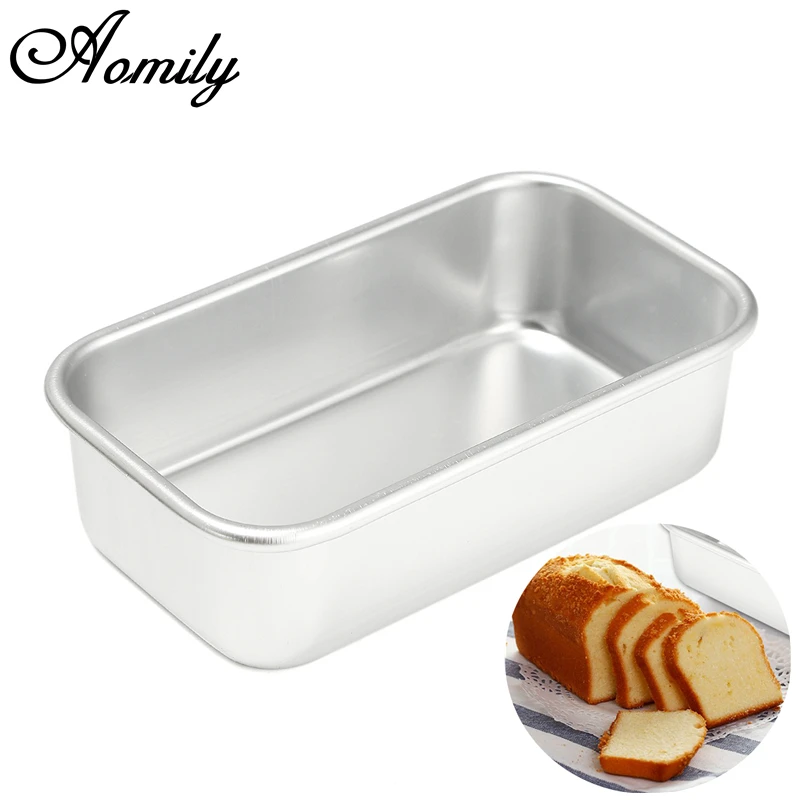 Aomily 113*63*32mm DIY Baking Cake Pan Rectangle Mini Pudding Mold Cake