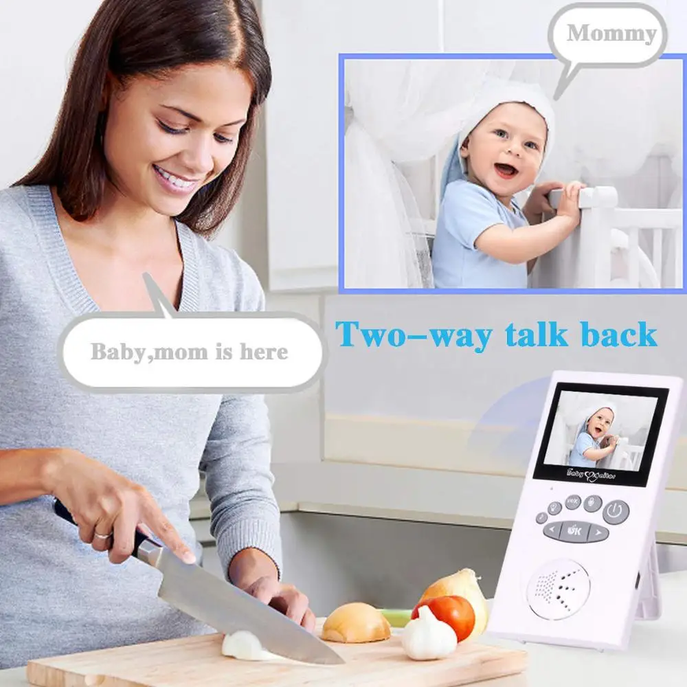 GB101 baby cry baba eletronica монитор bebe 2 4 дюйма TFT LCD ИК ночной Светильник ночного видения