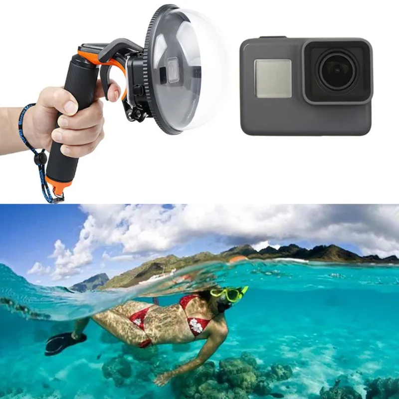 Водостойкая крышка объектива для GoPro Hero56 для съемки подводного изображение неба купол порт водяная маска Фотографическая бленда