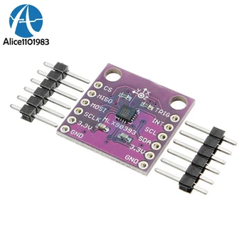 

MLX90393 Digital 3D Hall Sensor Board 16 bit AD Three-Displacement Angle Rotate 3D Position Sensor Module 2.2V-3V