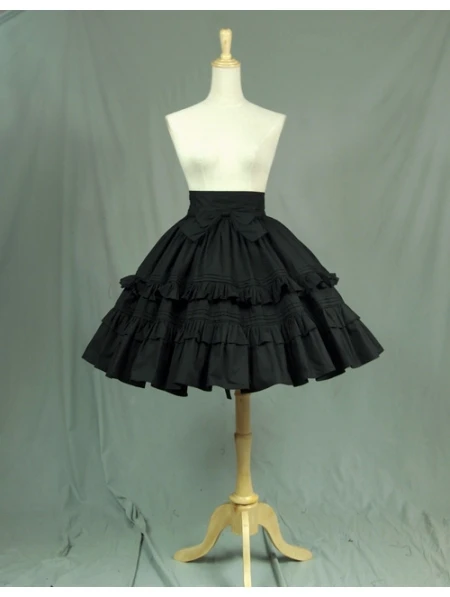 Черный Лук классический сладкий Лолита короткая юбка