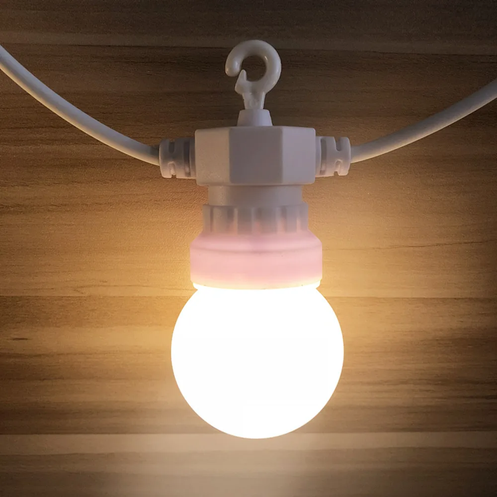 Led String Lights Decorative Lights DACHAN IP65 LED G50 Festoon Globe Bulb String Light Outdoor White String