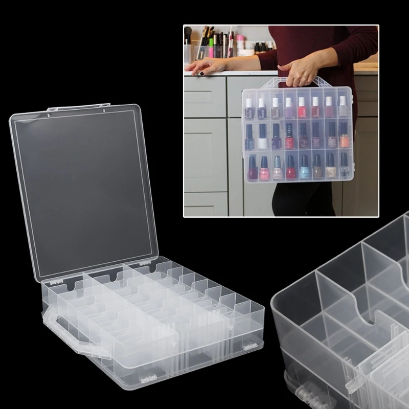 

Pro 48 Lattice Nail Polish Holder Display Container Organizer Storage Box Case