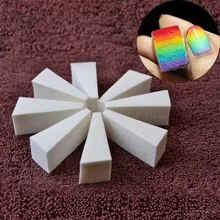 

8Pcs/Set White Triangle Soft Sponge Nail Art Polish Gel Gradient Color Stamping Stamp DIY Creative Nails Buffer Sponges Manicure