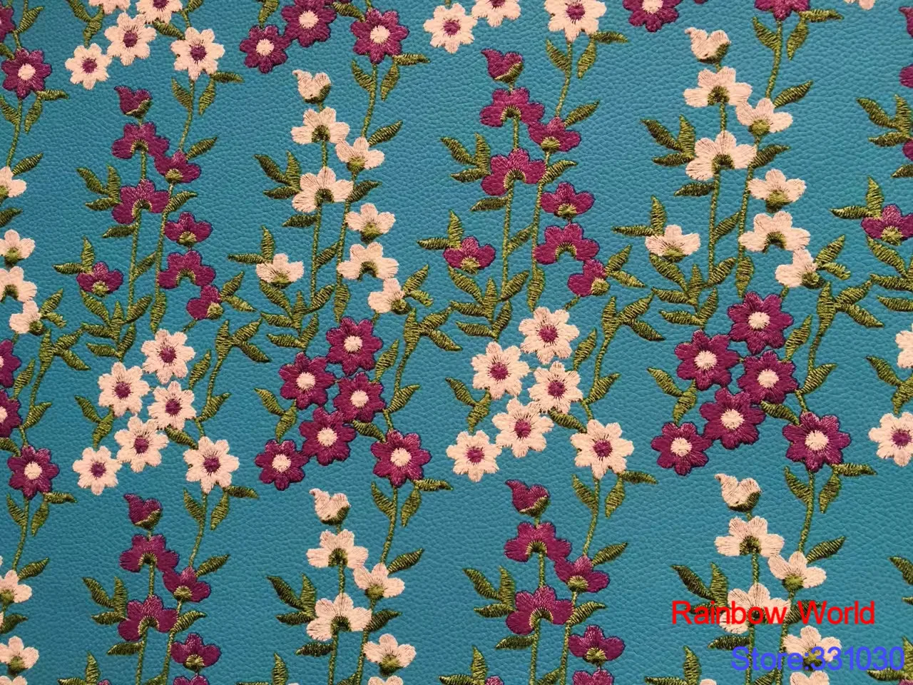عالية الجودة زهرة نمط فو بو الجلود نسيج ل diy الخياطة أريكة الجدول الأحذية أكياس المواد السرير (1 يارد)