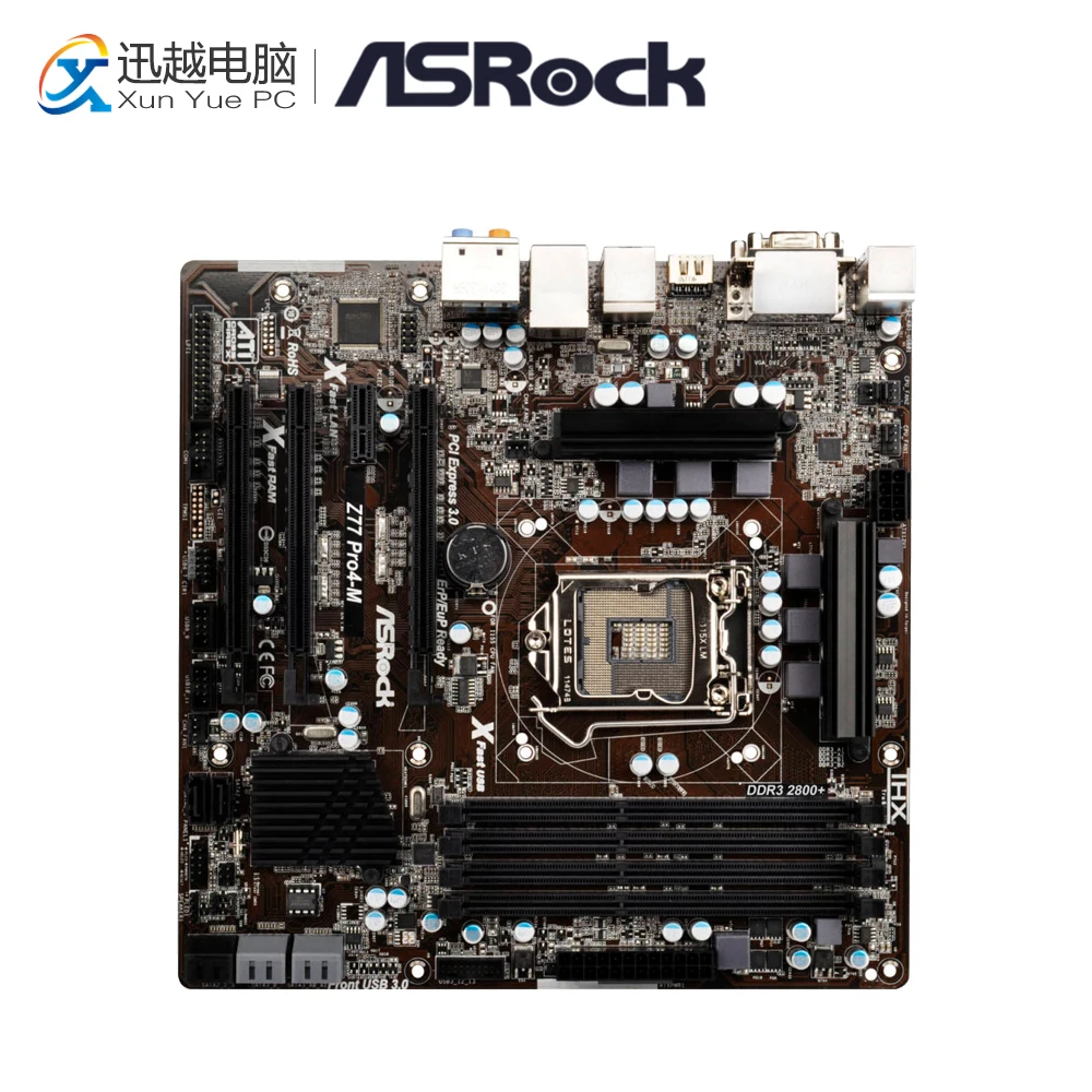 

Asrock Z77 Pro4-M Desktop Motherboard Z77 Socket LGA 1155 i3 i5 i7 DDR3 32G USB3.0 ATX