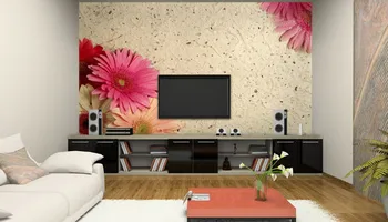 

Eco-friendly Modern Simple Mural Wallpaper flora sofa tv background wallpaper mural 3d large fresco photo
