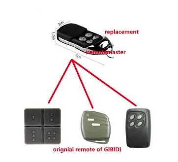 

GiBiDi AU1600 , GiBiDi Domino Compatible Multi replacement garage door remote control
